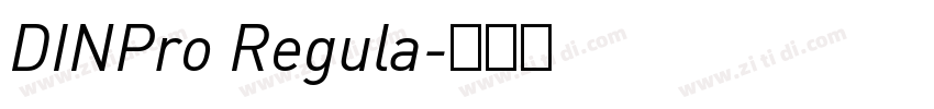 DINPro Regula字体转换